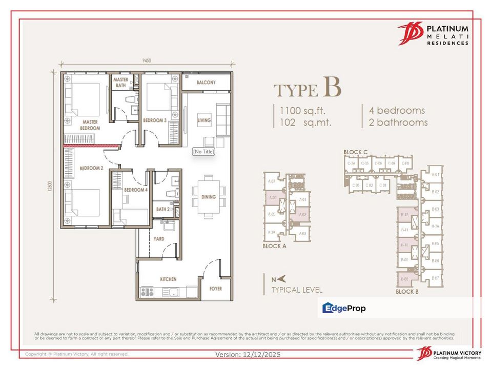 Cahback 100k, 1100sqft 510k only, Free legal fees,4 to 10 bedrooms available , Kuala Lumpur, Setapak