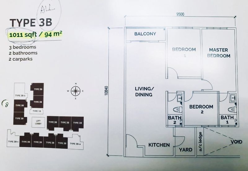 NEW UNIT! Freehold 3-bed Noa Residence Condo with 2 Parking Pulau Gadong Bertam Cheng