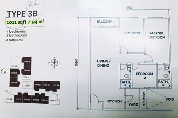 NEW UNIT! Freehold 3-bed Noa Residence Condo with 2 Parking Pulau Gadong Bertam Cheng