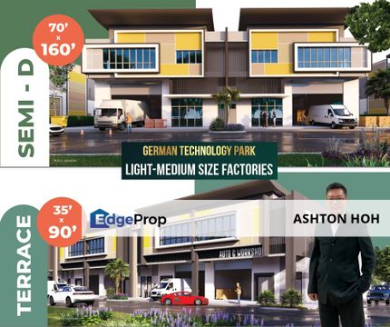 NEW LAUNCH 2 Storey Terrace & Semi-D Factory Warehouse German Technology Park Gapam Bemban Ayer Keroh, Melaka, Bemban