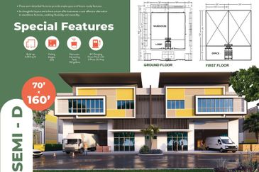 NEW LAUNCH 2 Storey Terrace & Semi-D Factory Warehouse German Technology Park Gapam Bemban Ayer Keroh