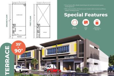 NEW LAUNCH 2 Storey Terrace & Semi-D Factory Warehouse German Technology Park Gapam Bemban Ayer Keroh