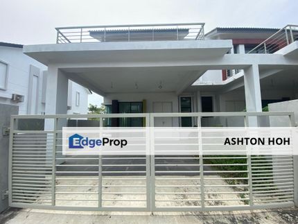 BRAND NEW Gated Guarded Endlot Freehold 4-bed 2 Storey Double Storey Terrace House in Taman Sutera Emas 1 Krubong, Melaka, Krubong