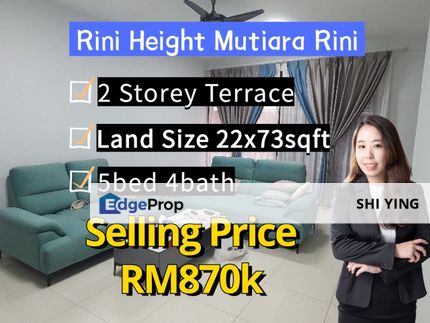 Rini Height 2 Mutiara Rini Rm870k 22x73, Johor, Skudai