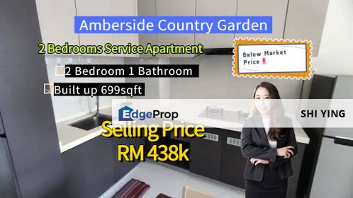 Near Ciq Apartment for sale Amberside Country Garden 2room, Johor, Johor Bahru