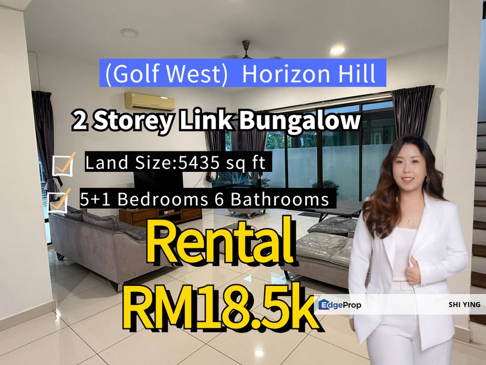 Horizon Hills Bungalow Golf West Iskandar Puteri for rent or sale, Johor, 