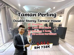 Taman Perling Double Storey Terrace House For Sale for Sale @RM738,000 ...