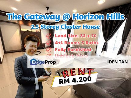 The Gateway @ Horizon Hills 2.5 Storey Cluster House For Rent, Johor, Nusajaya
