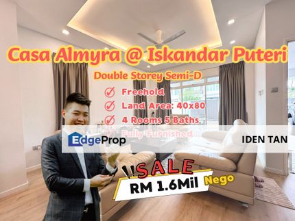 Casa Almyra @ Iskandar Puteri Double Storey Semi-D For Sale, Johor, Nusajaya
