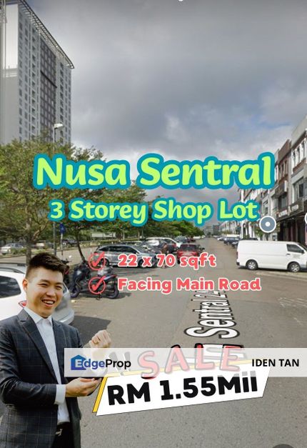 Taman Nusa Sentral 3 Storey Shop Lot Facing Main Road For Sale, Johor, 