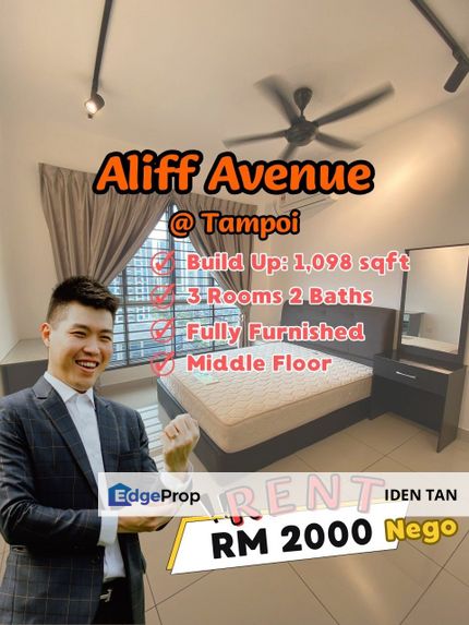 Aliff Avenue (Dwi Alif) @ Tampoi For Rent, Johor, Johor Bahru