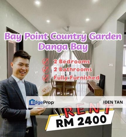 Bay Point Country Garden Danga Bay 2 Bedrooms Fully Furnished For Rent, Johor, Johor Bahru