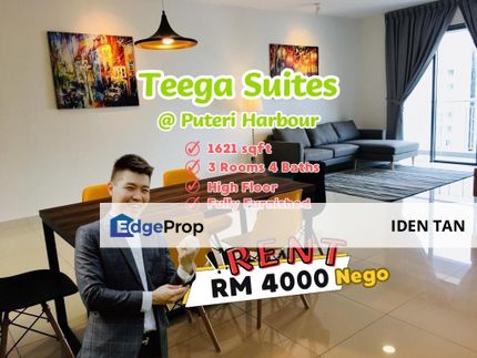 Teega Suites @ Puteri Harbour High Floor Fully Furnished For Rent, Johor, 