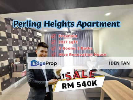 Perling Heights Apartment Fully Renovated & Fully Furnished For Sale, Johor, Johor Bahru
