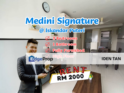 Medini Signature 2 Bedrooms High Floor Fully Furnished For Rent, Johor, Nusajaya