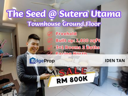 The Seed @ Sutera Utama Townhouse Ground Floor For Sale, Johor, Skudai