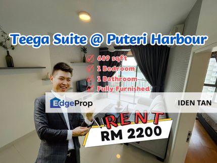 Teega Suites @ Puteri Harbour 1 Bedroom Fully Furnished Unit For Rent, Johor, 