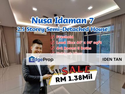Nusa Idaman 2.5 Storey Semi-D For Sale, Johor, Nusajaya