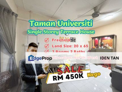 Taman Universiti Jalan Kejayaan Single Storey Terrace House For Sale, Johor, Skudai