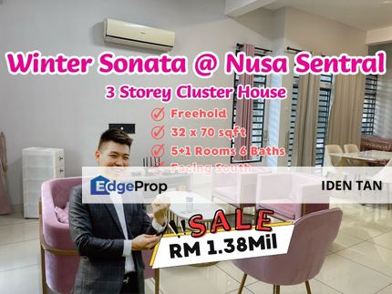 Winter Sonata @ Nusa Sentral 3 Storey Cluster House For Sale, Johor, Nusajaya