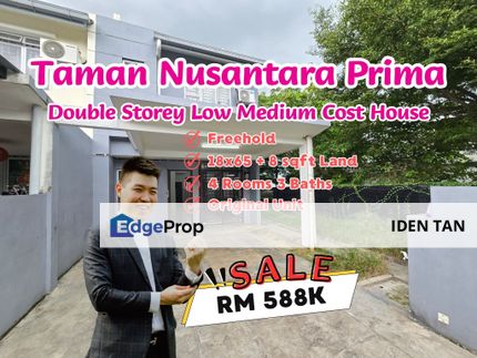 Nusantara Prima Double Storey Low Medium Cost House For Sale, Johor, Nusajaya