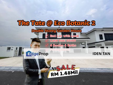 The Tate @ Eco Botanic 2 Double Storey Garden House End Lot with Land For Sale, Johor, Nusajaya