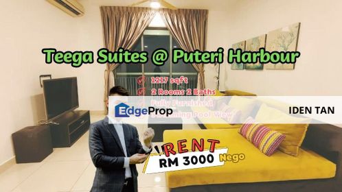Teega Suites @ Puteri Harbour 2 Bedrooms Fully Furnished For Rent, Johor, 