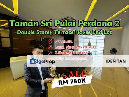 Taman Sri Pulai Perdana 2 Double Storey Terrace House End Lot Fully Renovated For Sale, Johor, Skudai