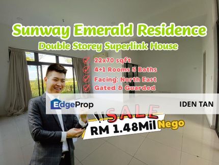 Sunway Emerald Residence Double Storey Superlink House For Sale, Johor, 