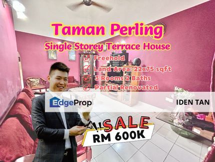 Taman Perling Single Storey Terrace House Renovated Unit For Sale, Johor, Johor Bahru