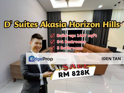 D’ Suites Akasia Horizon Hills Fully Furnished Unit For Sale, Johor, Horizon Hills