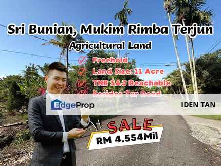 Sri Bunian Rimba Terjun Pontian Agricultural Land For Sale, Johor, Pontian
