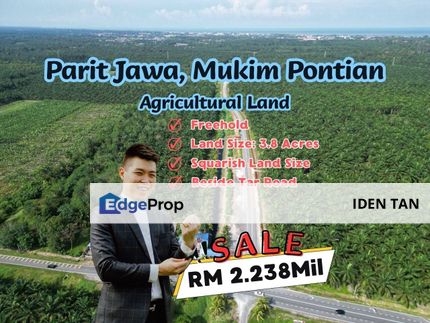 Parit Jawa @ Pontian Agricultural Land For Sale, Johor, Pontian