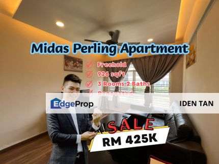 Midas Perling Apartment Renovated Unit For Sale, Johor, Johor Bahru