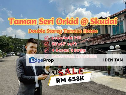 Double Storey Terrace House Seri Orkid,Orkhid,Mutiara Rini,Tun Aminah,Nusa Bestari,Jaya Mas,Selesa Jaya,Mutiara Utama,Mutiara Bestari, Johor, Skudai