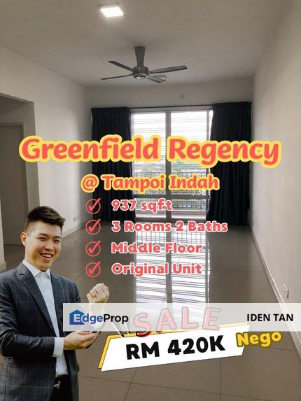 Greenfield Regency @ Tampoi Indah Original Unit For Sale, Johor, Tampoi