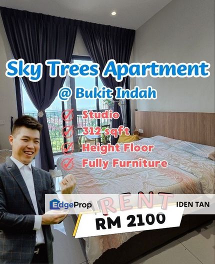 Sky Trees Apartment Bukit Indah Studio For Rent Near Horizon Hills, Perling, Nusa Bestari, Nusa Duta, Uda Utama, Taman Serimbun, Iskandar Puteri, Johor, Nusajaya