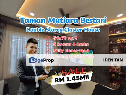 Mutiara Bestari Double Storey Cluster House For Sale Mutiara Rini, Mutiara Mas, Taman Universiti, Sutera Utama, Bestari Heights, Danga Sutera, TUTA, Johor, Skudai