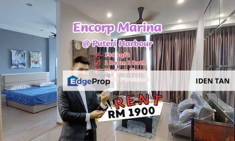 Encorp Marina Puteri Harbour Fully Furnished Studio For Rent Near Teega Residence, Southern Marina, Puteri Cove, Imperia Condominium, Almas Suites, Johor, Kota Iskandar