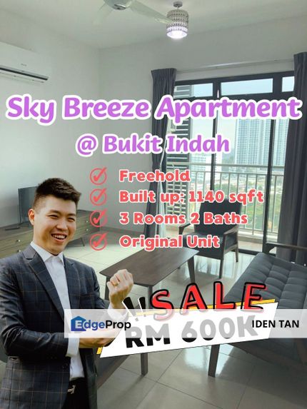 Sky Breeze Apartment Bukit Indah For Sale Near Sky Loft, Sky Executive, Sky Trees, Sky View, Horizon Residence, Nusa Duta, Taman Serimbun, Perling, Johor, Johor Bahru