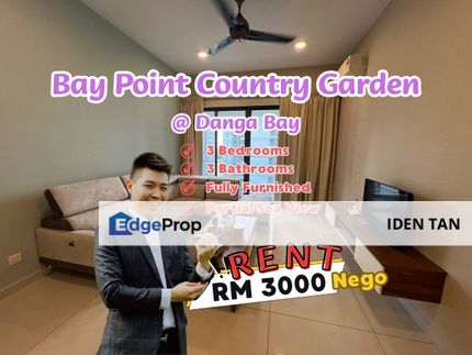 Bay Point Country Garden Danga Bay Fully Furnished Unit For Rent Near Danga Bay, Tropez Residence, Bora Residence, Paragon Residences, Golden Sands, Johor, Johor Bahru