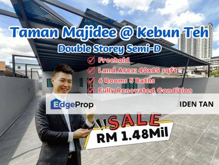 Taman Majidee Double Storey Semi-D Fully Renovated Unit For Sale Near Taman Suria, Taman Melodies, Kebun Teh, Taman Sentosa, Sri Tebrau, JB Town, CIQ, Johor, Johor Bahru