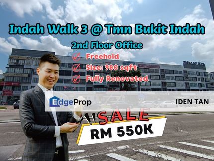 Bukit Indah Indah Walk 3 Office Fully Renovated Unit For Sale Near Taman Serimbun, Nusa Bestari, Nusa Indah, Perling, Nusa Bestari, Nusa Idaman, Johor, Johor Bahru