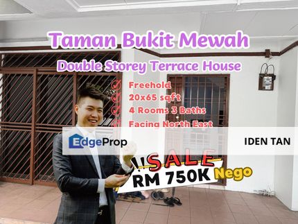 Bukit Mewah Double Storey Terrace House Near Tampoi Indah, Tampoi Utama, Munsyi Ibrahim, Taman Johor, Taman Cempaka, Taman Anggerik, Taman Dahlia, Johor, Tampoi