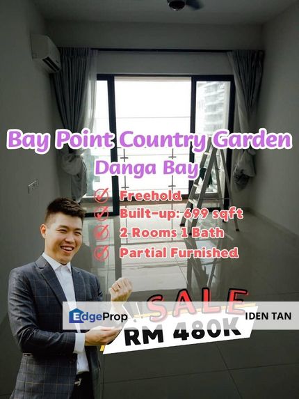 Bay Point Country Garden Danga Bay For Sale Near Danga Bay, JB Town, CIQ, Nong Chik, Taman Tengku Molek, Kampung Bahru, Straits View, Bukit Serene, Johor, Johor Bahru