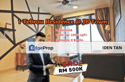 1 Tebrau Residence @ JB Town For Sale Near Taman Sentosa, Taman Melodies, Kebun Teh, Taman Majidee, Taman Century, Sri Tebrau, JB Town, Taman Pelangi , Johor, Johor Bahru