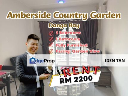 Amberside Country Garden Danga Bay Fully Furnished For Rent Near Danga Bay, Petrie Condominium, Golden Sands, Straits View 18, Sri Samudera, JB Town, Johor, Johor Bahru