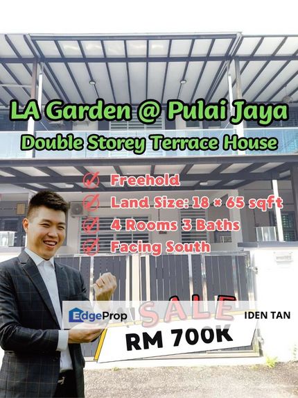 LA Garden Pulai Jaya Double Storey Terrace House For Sale Near Pulai Jaya, Kangkar Pulai, Pulai Emas, Pulai Perdana, Pulai Hijauan, Taman Teratai, Johor, Kangkar Pulai