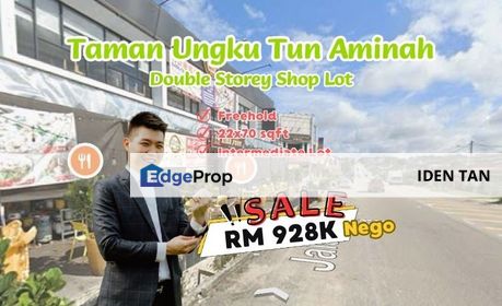 Taman Ungku Tun Aminah Double Storey Shop Lot Near TUTA, Sutera Utama, Taman Nesa, Skudai Baru, Nusa Bestari, Seri Orkid, Mutiara Rini, Sri Yaacob, Johor, Johor Bahru