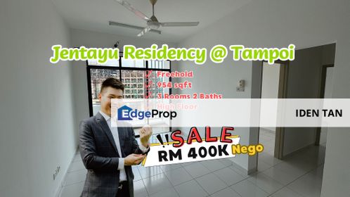Jentayu Residency Tampoi For Sale Near Central Park, Damansara Aliff, Bandar Baru Uda, Tampoi, Larkin, Taman Gembira, Desa Rahmat, Tampoi, Bukit Aliff, Johor, Tampoi